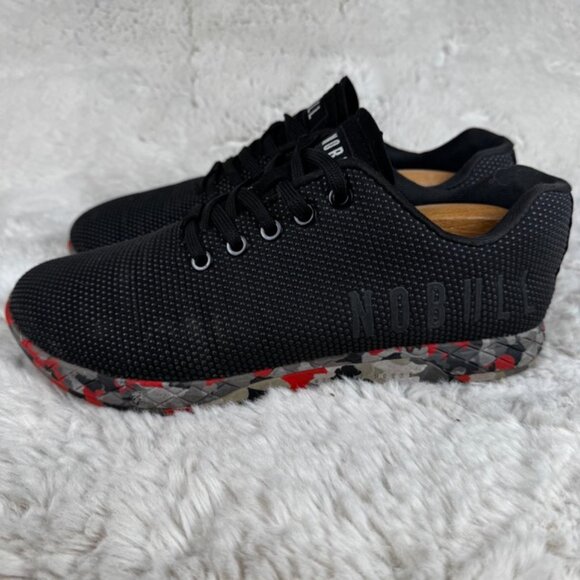 NoBull Trainers Black Red Grey Camo Superfabric Crossfit Gym Shoes W 7.5 M 6 - Picture 4 of 8